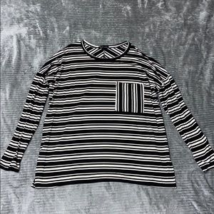 Sweet Claire Long Sleeve Striped Top